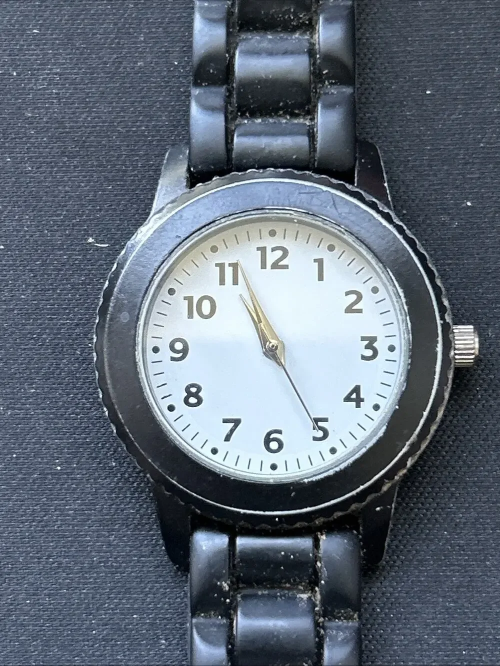 Black Case White Dial Women’s Quartz Watch